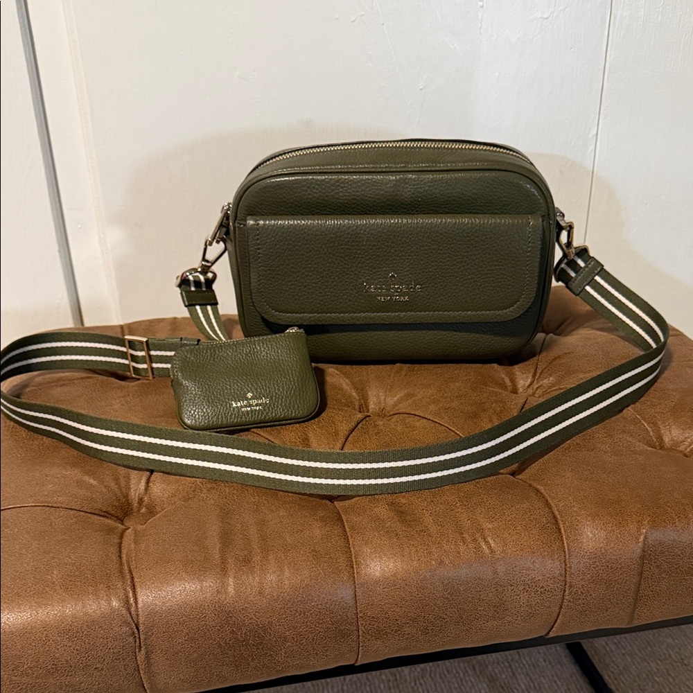 Kate Spade Olive Green Crossbody Bag
